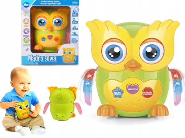 EDUKACYJNA MĄDRA SOWA ŚPIEWA OPOWIADA BAJKI PL