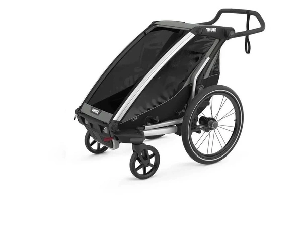 Przyczepka rowerowa dla dziecka - THULE Chariot Lite 1 - Agave-Black