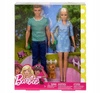 MATTEL BARBIE I KEN NA SPACERZE + PIESEK FTB72