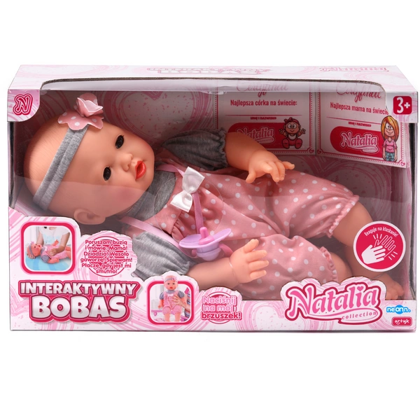 NATALIA lalka rozkoszny bobasek mówi śmieje płacze