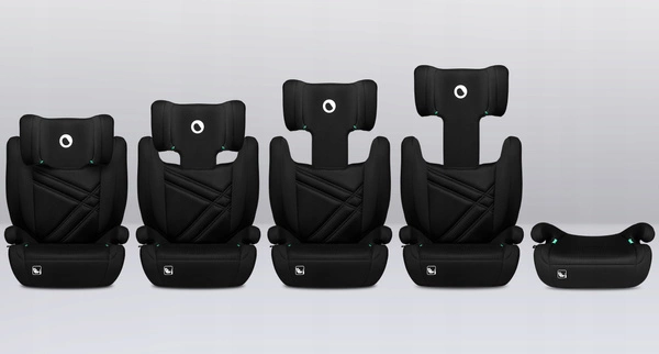 LIONELO HUGO Fotelik Samochodowy I-SIZE 100-150 cm ISOFIX