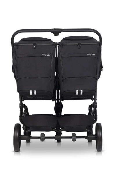 EURO-CART wózek bliźniaczy ECHO podwójny 2 pokrowce + folia do 22kg