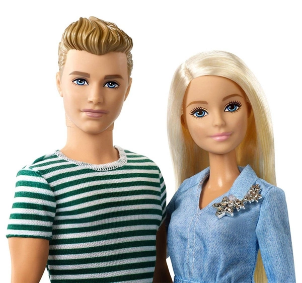 MATTEL BARBIE I KEN NA SPACERZE + PIESEK FTB72