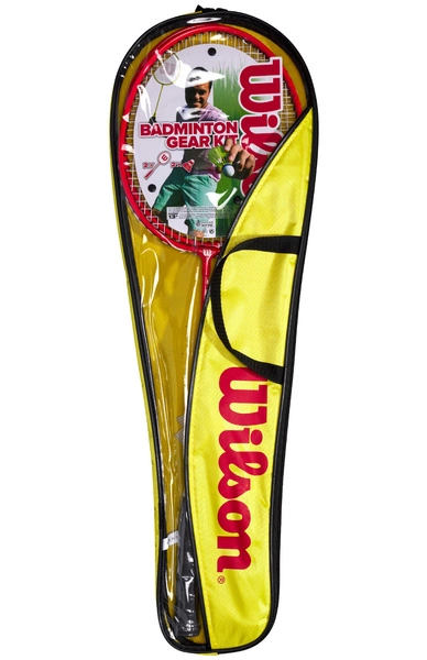 WILSON Badminton Zestaw dla 2 osób: 2 Rakietki + 2 lotki + pokrowiec