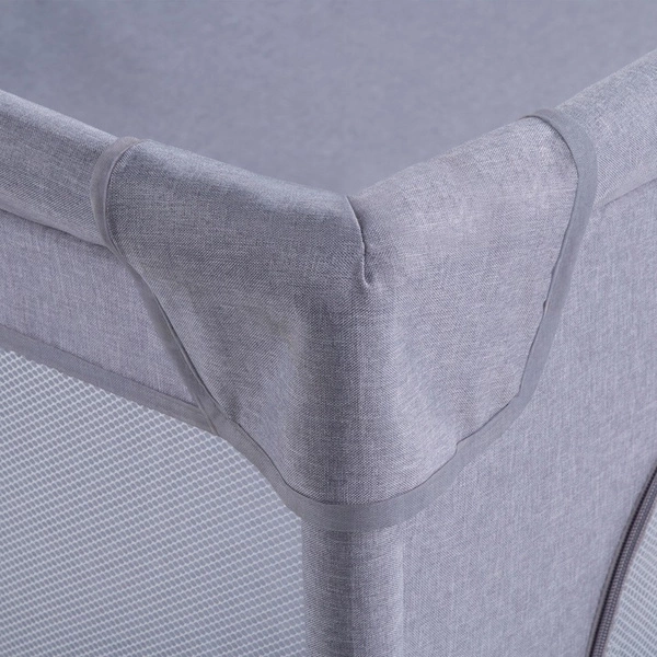 Duży kojec plac zabaw Kidwell FANKO Gray 134 x 134 cm kwadratowy