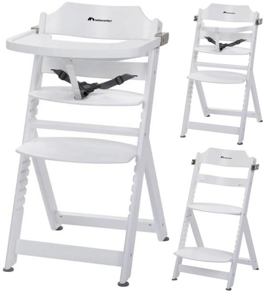 Bebe Confort TIMBA KRZESEŁKO DO KARMIENIA DREWNIANE White