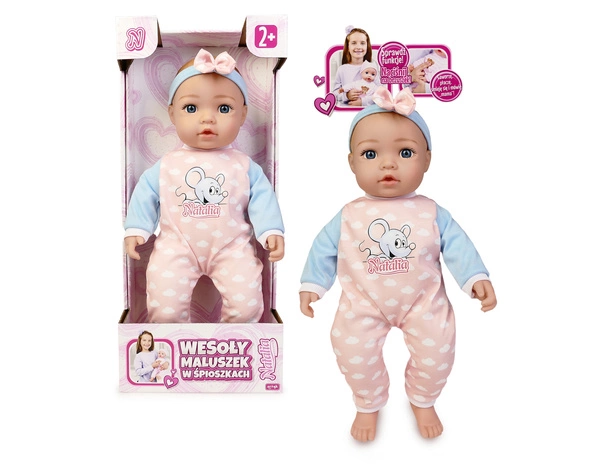 Lalka NATALIA Niemowlak Bobas bobasek 43CM ubranko
