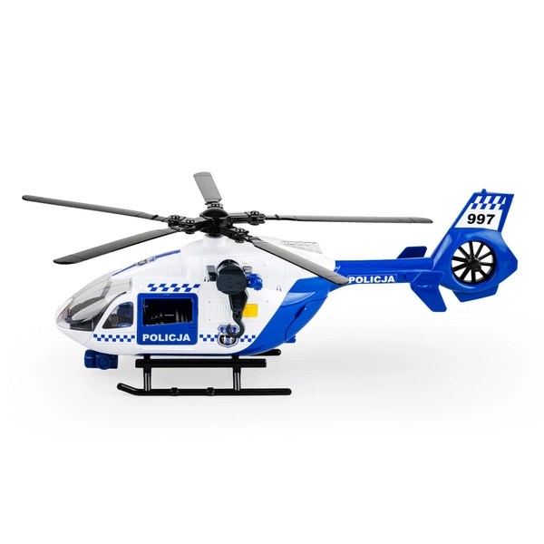 DUMEL HELIKOPTER policyjny śmigłowiec światła dźwięk interaktywny