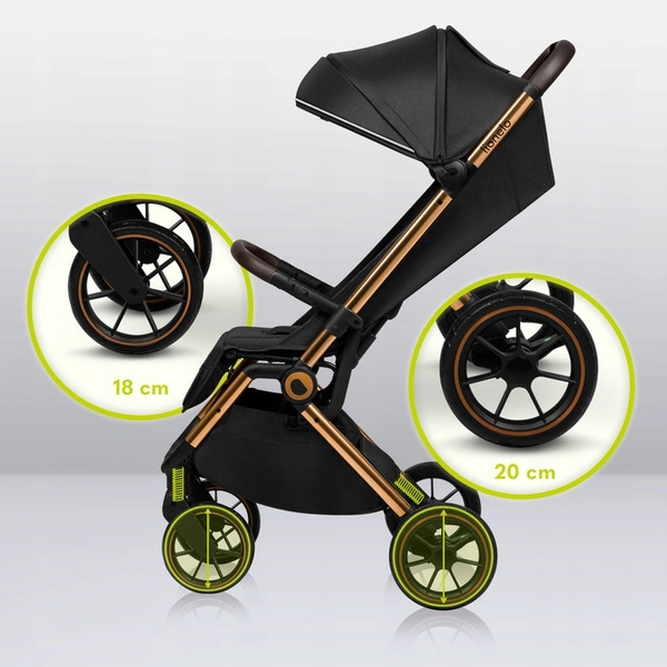 Lionelo Cloe Wózek spacerowy + AKCESORIA do 22kg