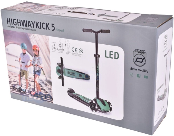 SCOOT AND RIDE HIGHWAYKICK 5 kołowa LED hulajnoga