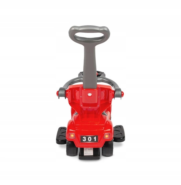 TOYZ jeździk pchacz chodzik 3w1 autko samochodzik z rączką czerwony