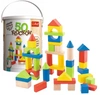 TREFL drewniane klocki 50 elementów w wiaderku + sorter