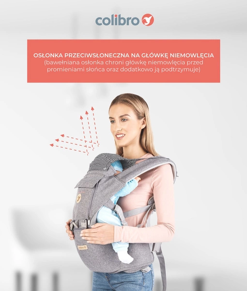 COLIBRO 12W1 nosidełko biodrowe 18 kg siedzisko +
