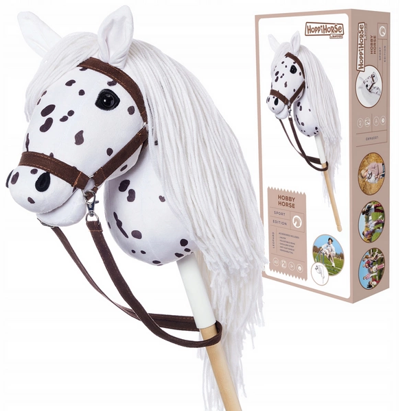 Hobby Horse A3 Koń na kiju Hoppihorse z lejcami akcesoria w zestawie