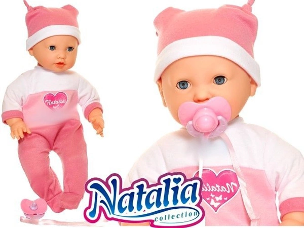 NATALIA Bobas Lalka Mimiczna mówi płacze LF0044 3+