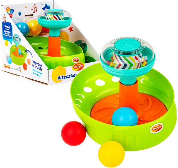 Dumel PIŁECZKOWY BĄCZEK Zabawka Aktywizująca Interaktywna melodie światełka