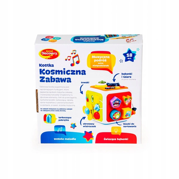 DUMEL KOSTKA KOSMICZNA zabawka edukacyjna sensoryczna dla dzieci