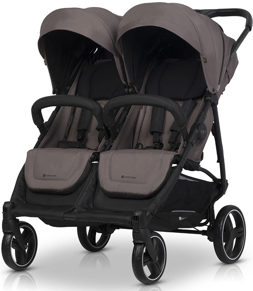 EURO-CART wózek bliźniaczy DOBLO podwójny pokrowce + folia + gondola do 22kg