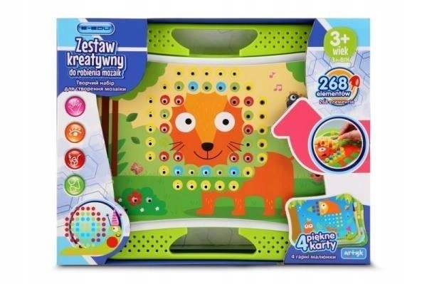 E-EDU Mozaika Pomysłowe Guziczki trening rączki układanka
