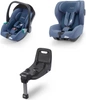 RECARO Kio Prime Sky Blue fotelik + Avan Prime Sky Blue fotelik + baza 3w1 zestaw