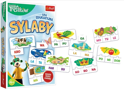 TREFL Sylaby gra edukacyjna Rodzina Treflików