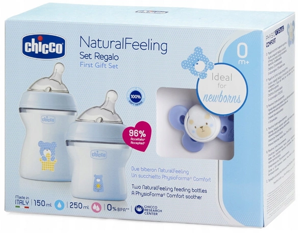 CHICCO Butelka antykolkowa 150ml 250ml smoczek