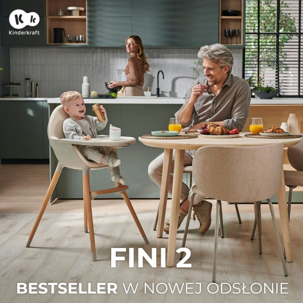 Kinderkraft Krzesełko do karmienia 2w1 FINI 2