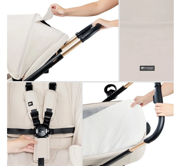 Kinderkraft NEA 2 Wózek dziecięcy wielofunkcyjny 2w1