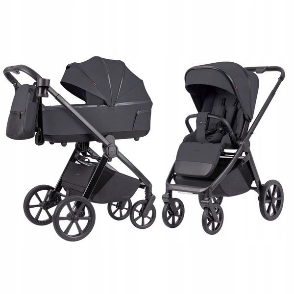 Carrello Omega Plus gondola spacerówka wózek zestaw 2w1 Meteor Grey