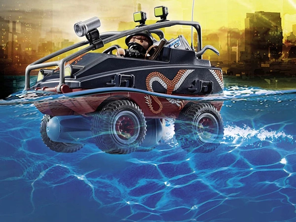 Playmobil City Action Policyjny Spadochron Pościg za amfibią 70781