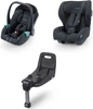 RECARO Kio Select Night Black fotelik + Avan Select Night Black fotelik + baza 3w1 zestaw