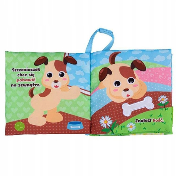 BALIBAZOO JOLLY BABY DZIEŃ SZCZENIAKA książeczka sensoryczna dla niemowląt