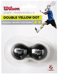WILSON Staff Double Yellow Dot 2 Piłki do Squasha