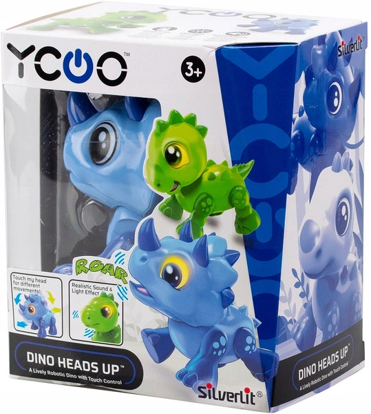 Silverlit Dino Heads Up triceratops Robot dinozaur zabawka interaktywna LED
