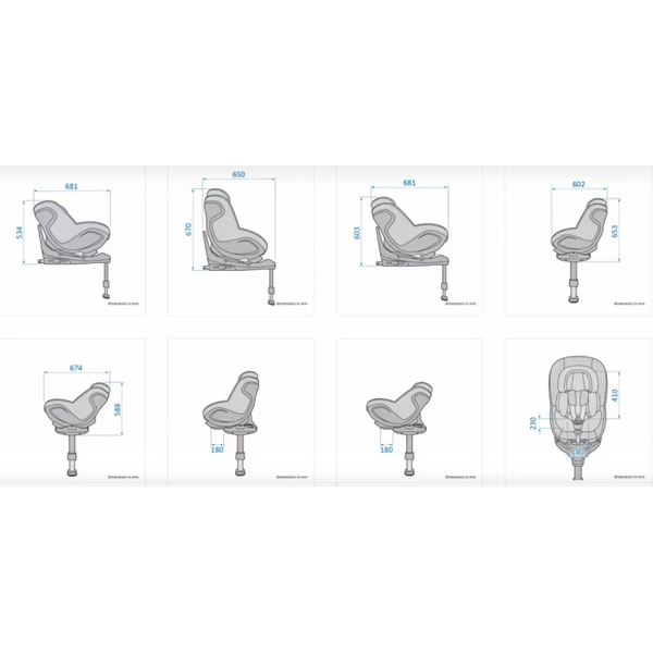 MAXI COSI MICA 360 PRO i-Size SlideTech fotelik samochodowy 0-18kg obrotowy RWF baza wysuwana