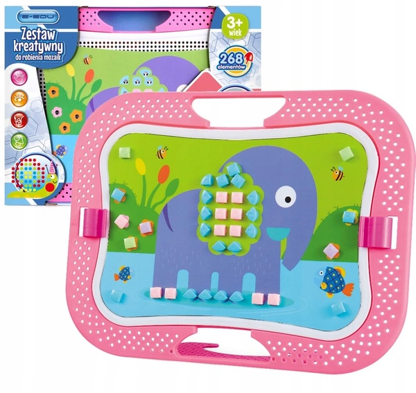 E-EDU Mozaika Pomysłowe Guziczki trening rączki układanka