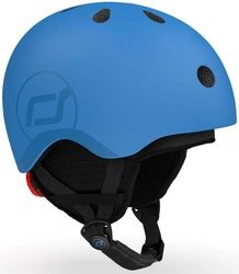 SCOOT AND RIDE kask narciarski S-M dla dzieci regulacja dziecięcy LED Ocean