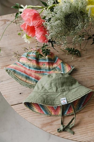 Elodie Details - Dwustronny kapelusz Bucket Hat - Rainbow Trails - 0-6 m-cy