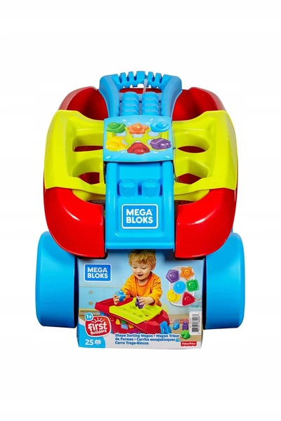 Wózek do ciągnięcia klocki sorter FISHER PRICE MEGA BLOKS FVJ47