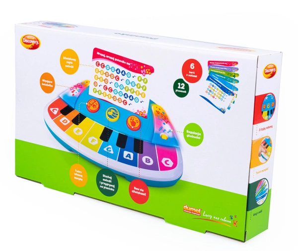 Dumel Pianinko interaktywne dotykowe + karty 2+