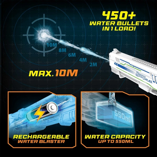 Pistolet na wodę duża wyrzutnia SILVERLIT HYDRO M.A.D. 51 cm biały
