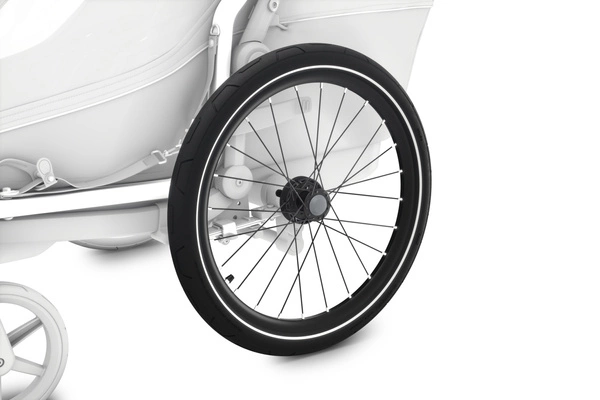 Przyczepka rowerowa dla dziecka, podwójna - THULE Chariot Cab, Dark Slate