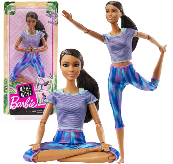 BARBIE Made to move lalka gimnastyczka FTG80 GXF06