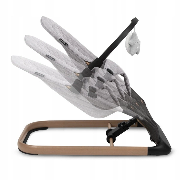 KIDWELL LARO leżaczek bujaczek składany dla niemowląt 2 zabawki pałąk