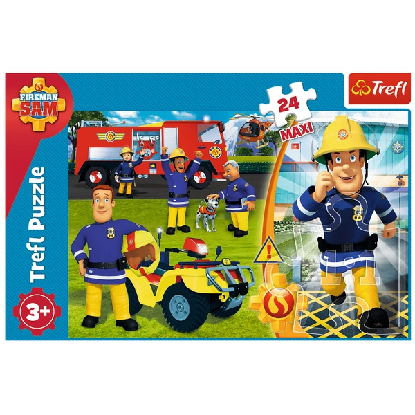 TREFL Puzzle Maxi Dzielny Strażak Sam 24el Układanka 14290 3+
