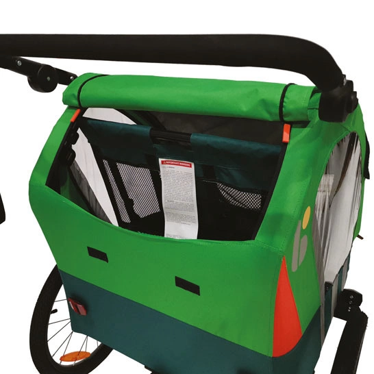 Bellelli Trailblazer green przyczepka rowerowa wózek 2w1