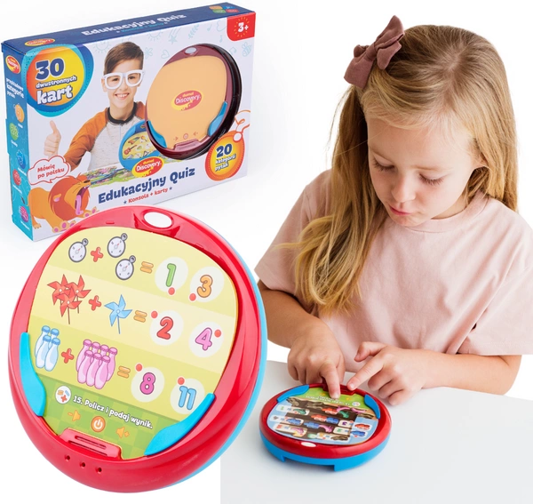 Dumel Edukacyjny QUIZ konsola nauka zabawa karty