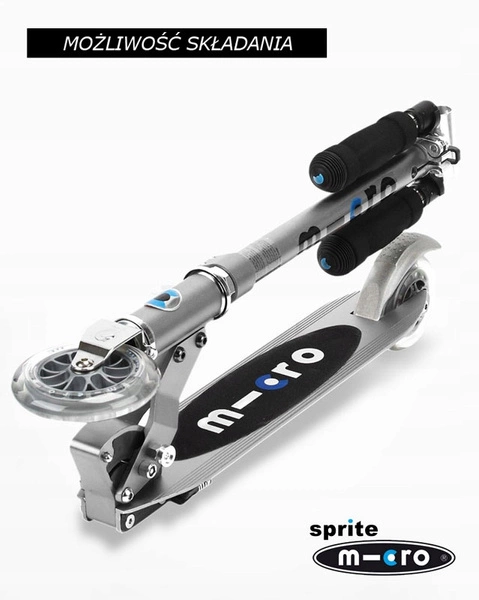 Hulajnoga dwukołowa Micro Sprite LED NEOCHROME świecące koła