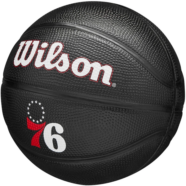 WILSON NBA Philadelphia 76ers Black 3 Mini Piłka do koszykówki