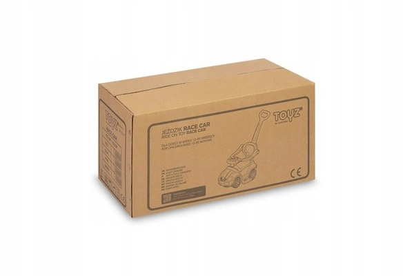 TOYZ jeździk pchacz chodzik 3w1 autko samochodzik z rączką czerwony